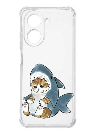 Чехол с утолщёнными углами на xiaomi redmi a7 котёнок (принт 120)