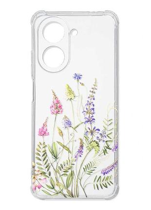 Чохол з потовщеними кутами на xiaomi redmi a5/poco c71 квіткова ідилія (принт 382)