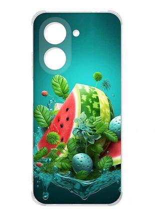 Чехол с утолщёнными углами на xiaomi redmi a7 арбузная фантазия (принт 337)