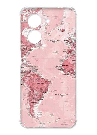 Чохол з потовщеними кутами на xiaomi redmi a7 карта. подорожі (принт 319)