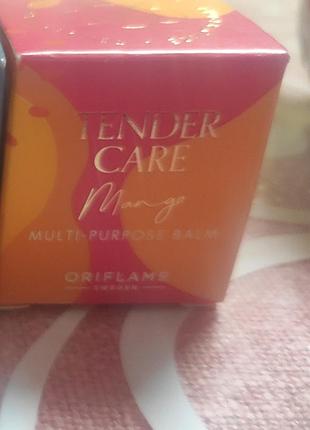 Спеціальний пом'якшуючий бальзам для губ oriflame tender care mango multi-purpose balm