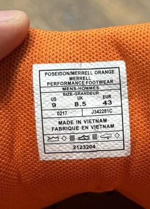 Мужские кроссовки merrell, размер 43 6
