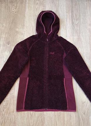 Кофта жіноча фліска зіпка худі jack wolfskin