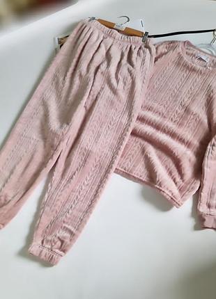 Primark теплая флисовая пижама р с сток