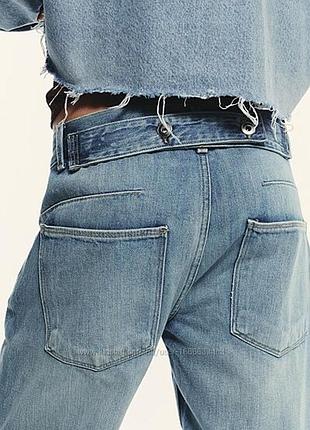 Джинсы zara 6688/018/400 прямого кроя, стильная моделька