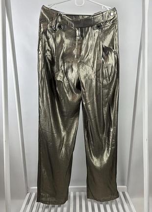Ексклюзивні архівні вінтажні штани anthony vaccarello metallic з подіуму vogue