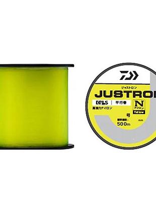 Леска карповая, леска для рыбалки, леска daiwa justron y 500м 0.33мм 7,5кг