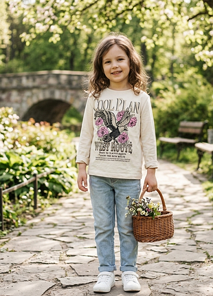 Реглан від zara,, лонгслів для дівчинки 3