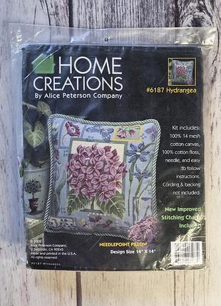 Набор для вышивки подушки гобелен alice peterson company - hydrangea 6187
