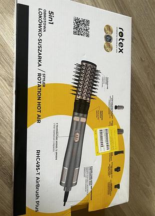 Фен-щітка rotex rhc495-t airbrush plus 5-в-1