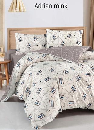 Постільна білизна altinbasak з простирадлом на гумці євро розмір adrian mink