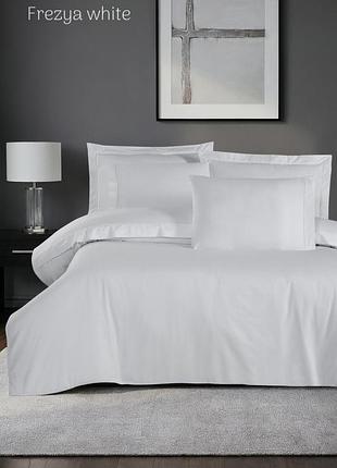 Постельное белье сатиновое la romano premium 300 tc евро размер frezya white
