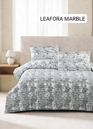 Постільна білизна altinbasak євро розмір ранфорс leafora marble