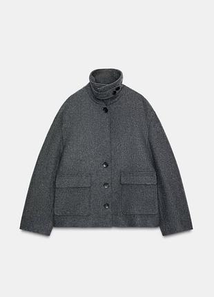 Вовняне пальто куртка zara