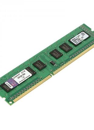 Модуль памяти kingston ddr3, 4gb, 1600 mhz, kvr16n11s8/4, 1600 mhz, pc3-12800, cl11, 1.5v, для пк