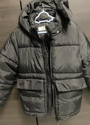 Куртка пуфер h&m  чорна, розмір 122/128 см 6