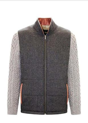 Куртка чоловіча tweed chasse shackleton hopsack коричнева