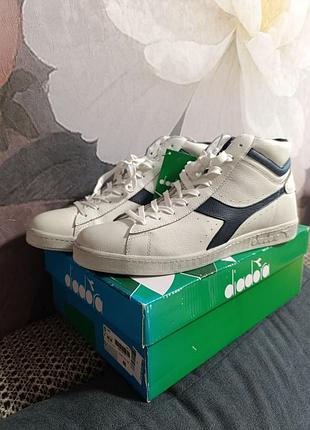 Шкіряні кеди/кросівки diadora game l high waxed, 48 розмір