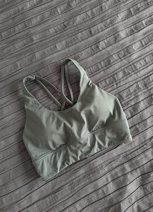 Топ спортивний жіночий oysho оливковий, s