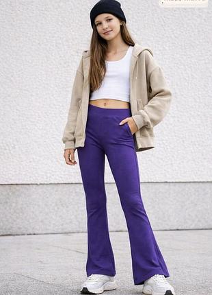 Штани кльош name it bootcut (нові з біркою, сток) — фіолетові легінси лосини р. 164 / 14 років