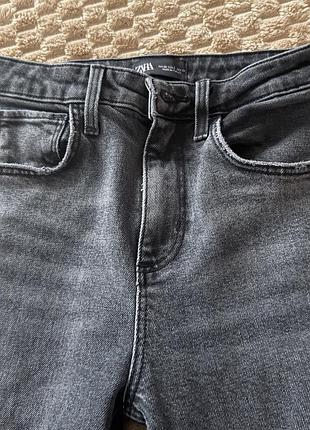 Джинси жіночі zara скіні сірі