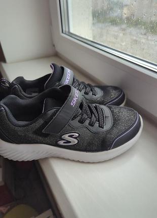 Кросівки дитячі skechers сірі, розмір 36, устілка 23 см