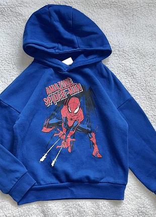 Утеплений оверсайз худі marvel spider-man спайдермен світшот кофта
