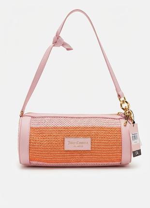 Сумка-бочонок жіноча juicy couture рожево-помаранчева