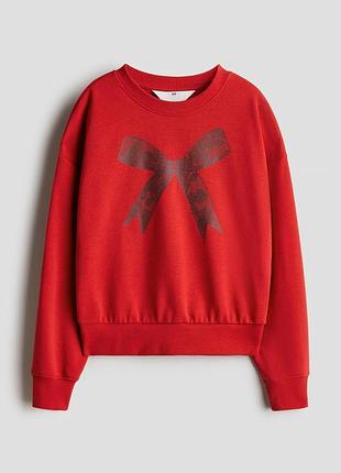 10-12 років 146-152 см h&m новий фірмовий світшот батнік кофта толстовка дівчинці бантик