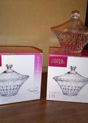 Ваза для цукерок cristal d'arques lady diamond