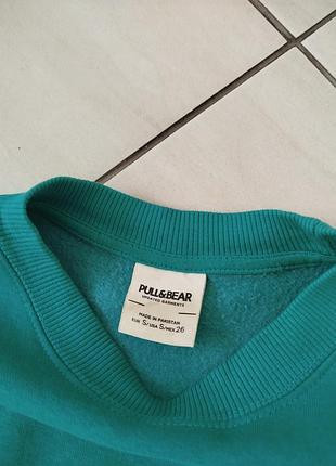 Свитшот зеленый pull and bear 6