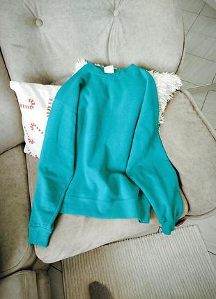 Свитшот зеленый pull and bear 2