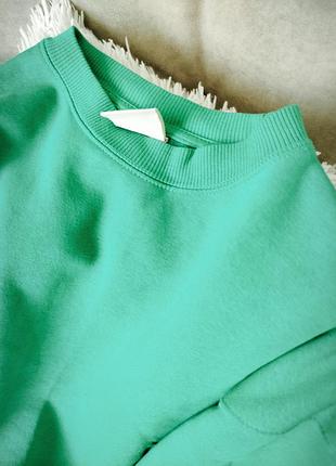 Свитшот зеленый pull and bear 3