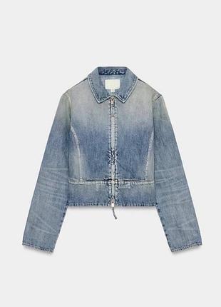 Джинсова куртка zara 4
