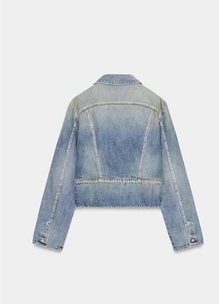 Джинсова куртка zara 5