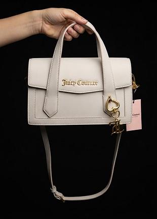 Сумка кросс-боді жіноча juicy couture молочна
