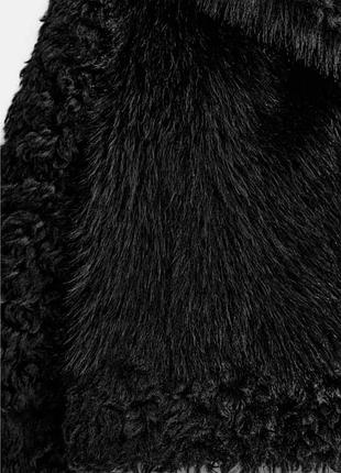 Шуба zara чорна 5