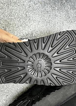 Уггі жіночі ugg чорні укорочені 5
