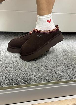 Уггі жіночі ugg укорочені коричневі 5