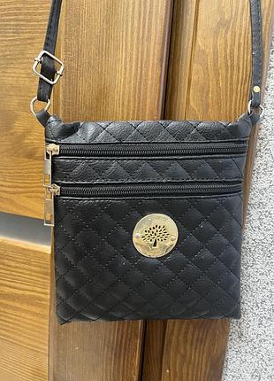 Жіноча стьобана сумка крос боді mulberry