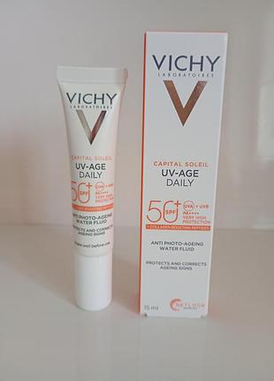 Vichy capital soleil uv-age day флюид против старения кожи spf 50+ 15ml.