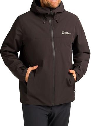 Пуховик чоловічий jack wolfskin wisper ins jkt m peat xl