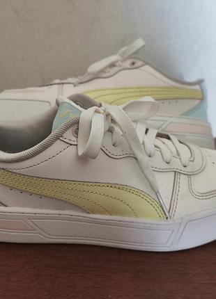 Кросівки жіночі puma білі з жовтим 37 розмір