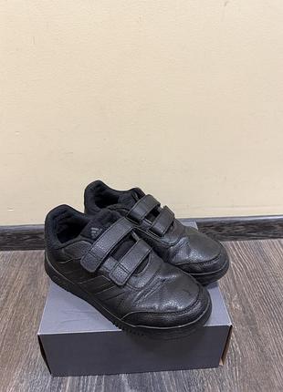 Кросівки для підлітків adidas чорні, розмір 35, натуральна шкіра