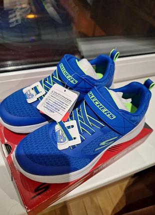 Кросівки дитячі skechers сині 34 розмір, довжина устілки 22,3 см