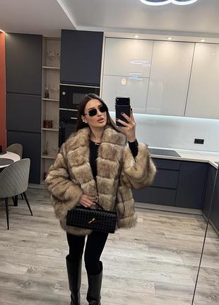 Шуба під соболя  люкс якість 2