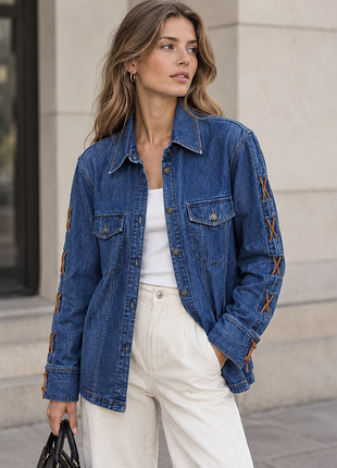 Куртка жіноча belchic modelle джинсова синя
