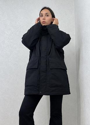 Чорна зимова куртка zara 🖤