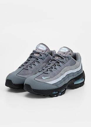 Кросівки чоловічі nike air max 95 сіро-блакитні