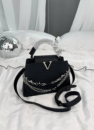Женская сумка премиум capucines bb black 6